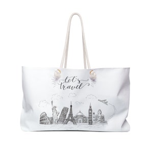 Weekender Bag | Capital Cities and Monuments Tour | Black and White Landmarks |
