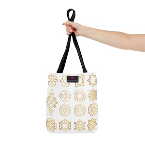 Tote Bag / Formas geométricas Golden Mandala / Chakra Healing /