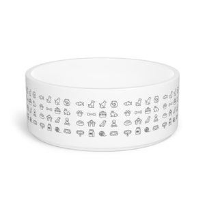 Pet Bowl | Black and White patterns | For Dogs and Cats Companions |