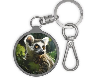 Keyring Tag | Madagascar Lemur in the Jungle |