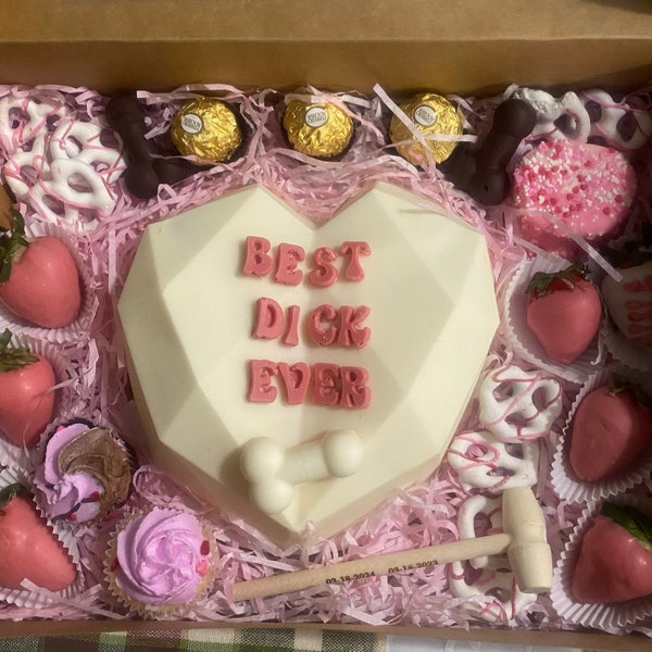 Best D*ck Ever Breakable Chocolate Heart - Smash Cake - Breakable Heart - For Him - For Her - Perfect Gift - Cute Gift