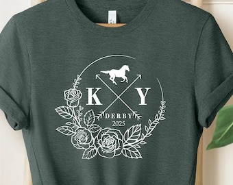 2026 Kentucky Derby Shirt, Kentucky Derby Vibes Shirt, Kentucky Derby Flower Shirt, Kentuck  Tee, Kentucky Women Tshirt,Kentucky Derby Vneck