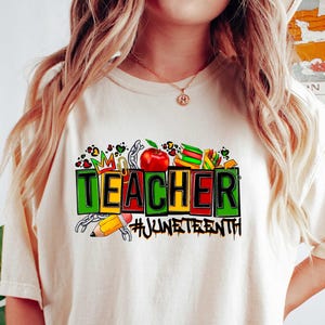 Black Educator Shirt, Black Teacher T-Shirt, Juneteenth Teacher Crewneck, Gift For Teacher, Black Teacher Sweatshirt, Black History Tee