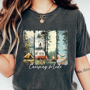 Camping Mode T-Shirt, Vacation Shirt, Summer Tee, Road Trip Shirt, Funny Vacation Shirt, Road Trip Shirt
