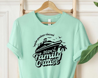 Custom Family Vacation T-Shirt – Making Memories Together Summer Beach Cruise Trip Shirt - View #8