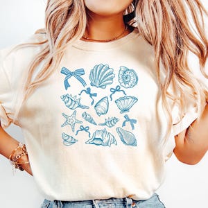 Sea Shell Shirt, Beach Shirt, Ocean Shirt, Summer Shirt, Sea Shell Lover Gift, Beachy Vibes, Vacation Shirt, Summer T-shirt, Summer Vacation