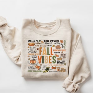 Fall Vibes Sweatshirt, Fall Shirt, Fall Vibes Shirt, Autumn Shirt, Pumpkin Shirt, Thanksgiving Shirt, Spooky Season Shirt, Fall Lover Gift