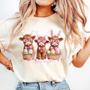 Easter Cow Shirt, Heifer Easter Day Shirt, Funny Easter Shirt, Gift For Easter, Easter Animal Shirt, Cute Easter Shirt, Easter Sweatshirt