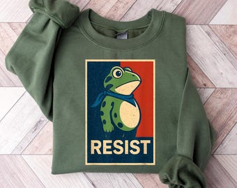 Portland Frog Protest Shirt, Anti ICE Sweatshirt, FDT Shirt, Resistance Tee, I Stand With Frog tShirt, No Kings Day Shirt,Anti Trump Gift
