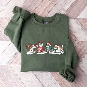 Meowy Christmas Sweatshirt,Cat Shirt, Funny Christmas Cat Sweatshirt,Cat Christmas Sweatshirt,Cats Sweatshirt,Cat Lover Christmas Shirt