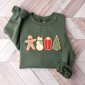 Gingerbread Cookies Shirt, Christmas Sweatshirt, Christmas Sweatshirt, Xmas Shirt, Christmas Gift, Christmas Matching Sweatshirt
