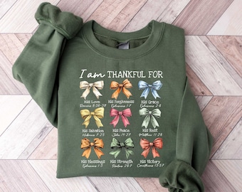 I Am Thankful For Pumpkin, Christian Pumpkin Sweatshirt, Thankful Pumpkin Shirt, Bible Verse Pumpkin, Christian Halloween, Thankful Teacher