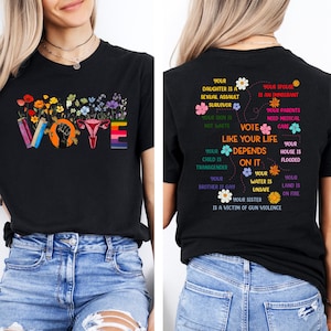 Votar como si fuera camisa, camisa demócrata, camisa electoral, camiseta de votante, camiseta de votación, regalo de voto, camisa de igualdad, camisa pro elección, camisa Roe v Wade imagen 1