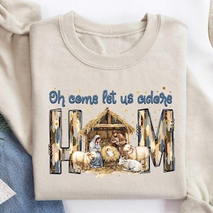 Nativity Scene Sweater, Christian Christmas Sweatshirt, Christmas Nativity Shirt, True Story Nativity, Religious Christmas Gifts, Jesus Tee
