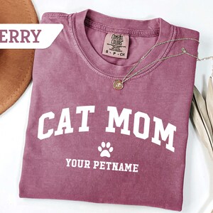 Comfort Colors®Cat Mom Shirt, Gift For Cat Mom T-shirt, Cat Gift For Mothers Day, Cat Mama Shirts,Cat Lover Shirt,New Cat Mom Shirt,Fur Mama