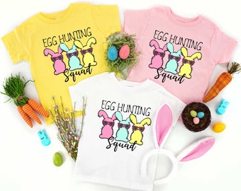 Egg Hunting Shirt, Egg Lover Shirt, Funny Easter Shirt For Kids, Easter Squad Shirt, Easter Friends Shirt, Easter Crew Shirt, Easter Toddler