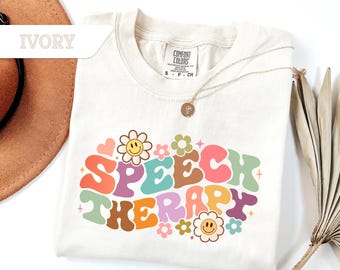 Comfort Colors®Speech Therapy T-Shirt, SLP Shirt, Speech Language Pathologist Tee, Speech Pathologist,Sped Shirt Graduation Gift for Teacher