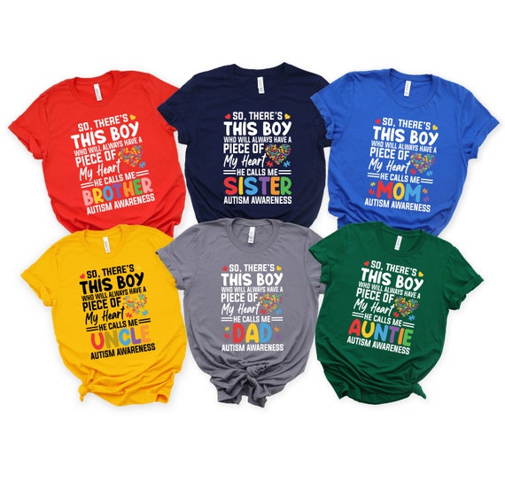 Autism Awareness Shirt Boy Piece Of My Heart Gift Sister Autism Awareness Shirt Boy Piece Of My Heart Gift Sister