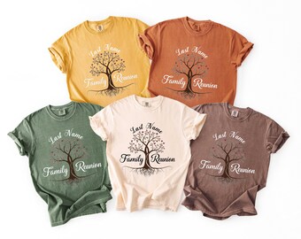 Comfort Colors®Personalized Family Reunion Shirt, Custom Family Reunion Tree Shirt, Family Commemorative Tee, 2026 Family Matching Gift