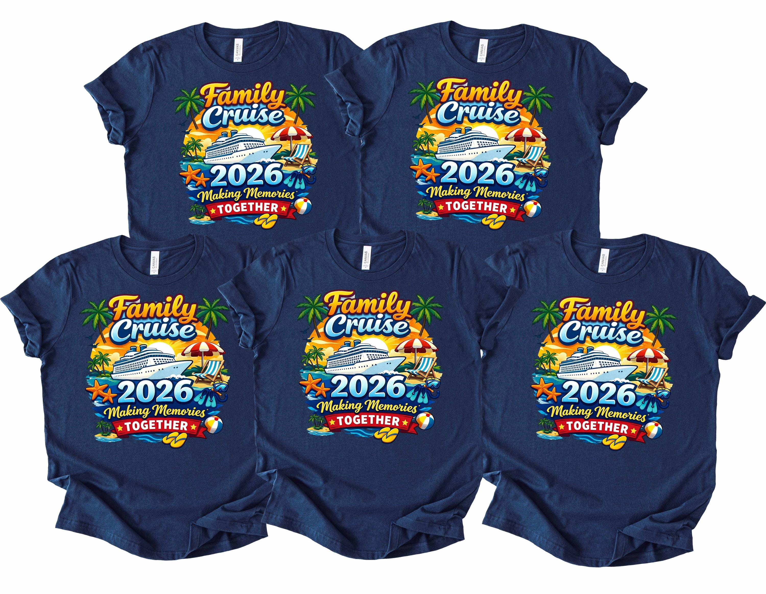 Cruise 2026 Family Trip Shirts, Making Memories Together Tshirt ...