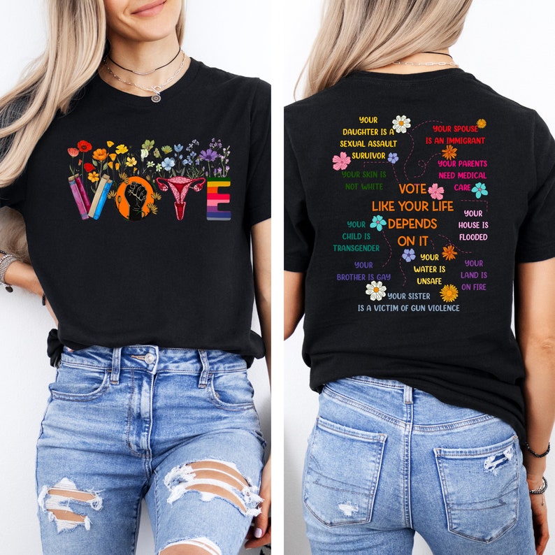 Votar como si fuera camisa, camisa demócrata, camisa electoral, camiseta de votante, camiseta de votación, regalo de voto, camisa de igualdad, camisa pro elección, camisa Roe v Wade imagen 1