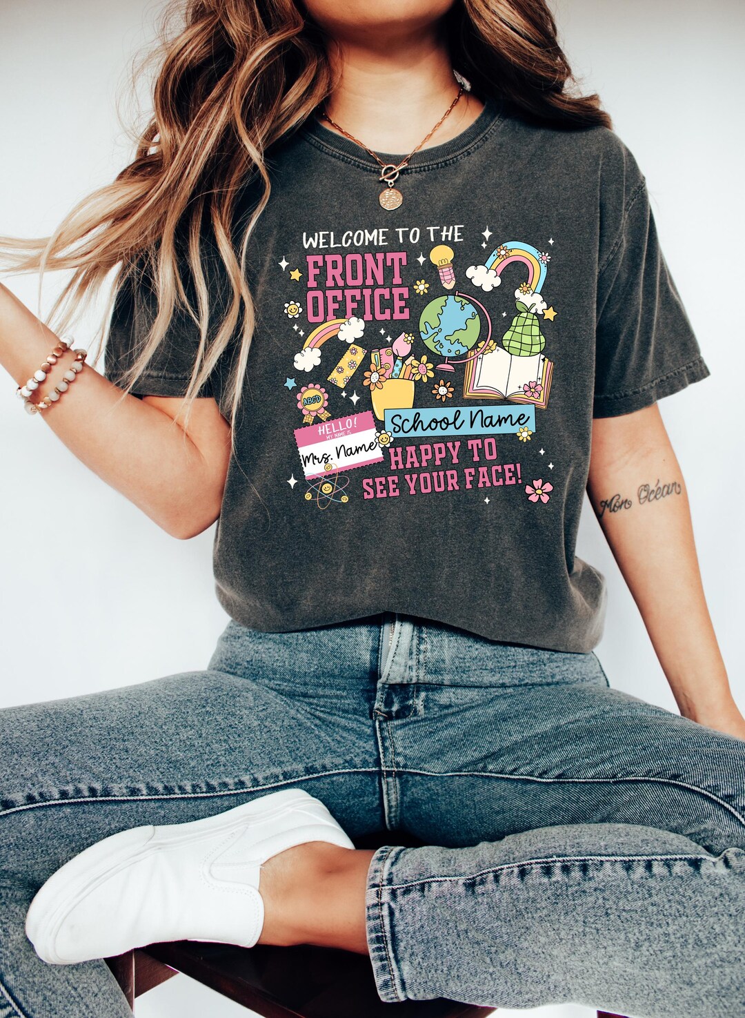 Custom Name School Shirt, Personalized Back to School Tshirt