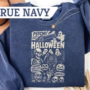 Comfort Colors®Retro Halloween Sweatshirt, Long Live Halloween Tshirt, Retro Ghost Shirt, Cute Fall Shirt,Spooky Season Shirt,Halloween Tee