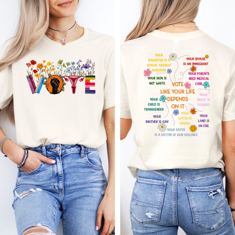 Votar como si fuera camisa, camisa demócrata, camisa electoral, camiseta de votante, camiseta de votación, regalo de voto, camisa de igualdad, camisa pro elección, camisa Roe v Wade imagen 2