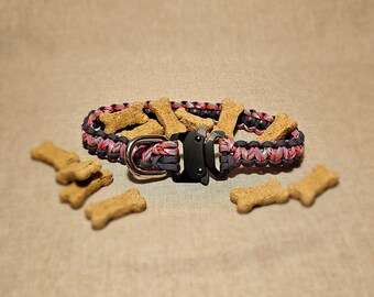 Customizable Paracord Dog Collar, Custom Colors, Custom Buckle