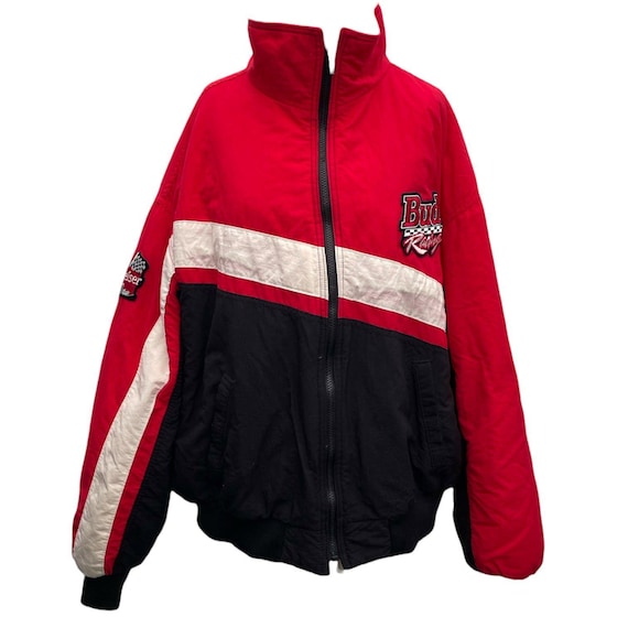 Vintage Budweiser Racing Team Embroidered Racing Jacket - Etsy