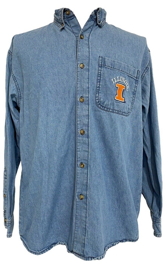 Vintage University Of Illinois Embodied Shirt (L)