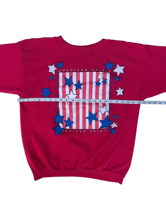 Vintage American Spirit Stars and Stripes Sweatshirt View 2