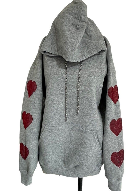 Valentines Day Heart Patch Sweatshirt (Large)