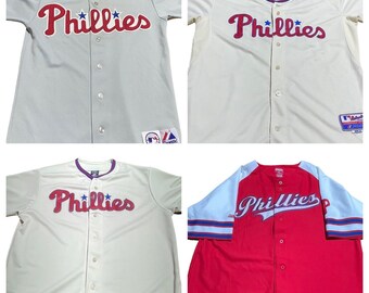 Philadelphia Phillies Jersey Lot Of 4 Majestic