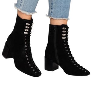 Jeffrey Campbell Belmondo-2 Black Suede Boots