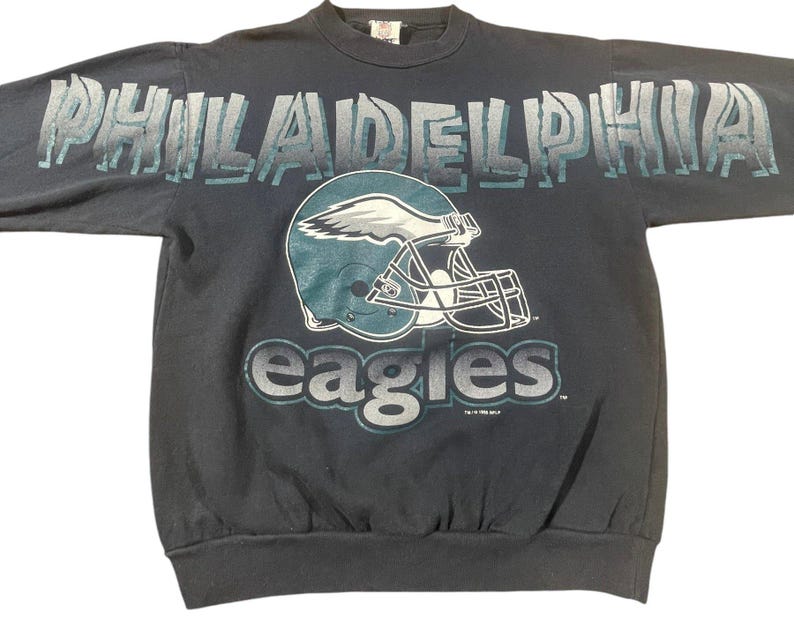 Cappello A Secchiello Vintage Philadelphia Eagles, Blu Con Logo NFL, Taglia XL