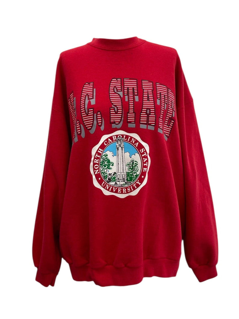 Vintage sweatshirt van de North Carolina State University afbeelding 1