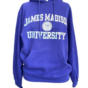 James Madison University Official Unisex Hoodie - Pullover Hooded Sweatshirt With Circle Logo