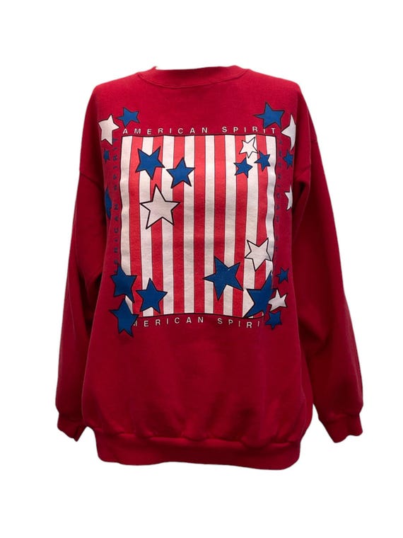 Vintage American Spirit Stars and Stripes Sweatshirt