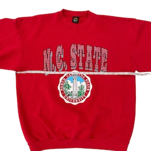 Vintage sweatshirt van de North Carolina State University afbeelding 3