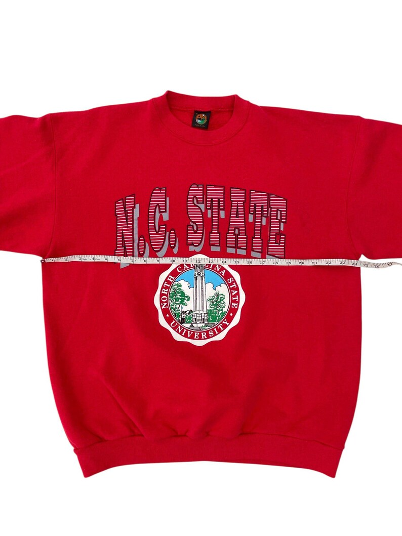 Vintage sweatshirt van de North Carolina State University afbeelding 3
