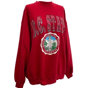 Vintage sweatshirt van de North Carolina State University afbeelding 2