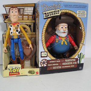 Toy Story Woody&#39;s Round Up Classic 2 Pack! Stinky Pete the Prospector & Woody!