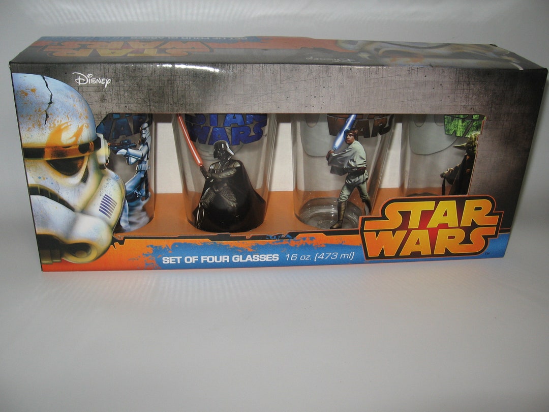 Star Wars Collectible Drinking Glasses 16oz Lot 4 New Still in the Original Box - Etsy