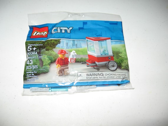 Lego Retired City Popcorn Cart Set From 2019 Brand New and Sealed 30364 Etsy