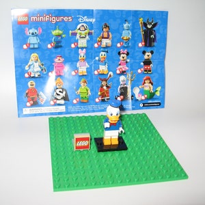 Lego Disney series #1 Donald Duck minifigure with stand instructions and  accessories retired and highly