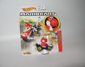 Mario kart Hot wheels collectibles retired Red Yoshi brand new sealed !