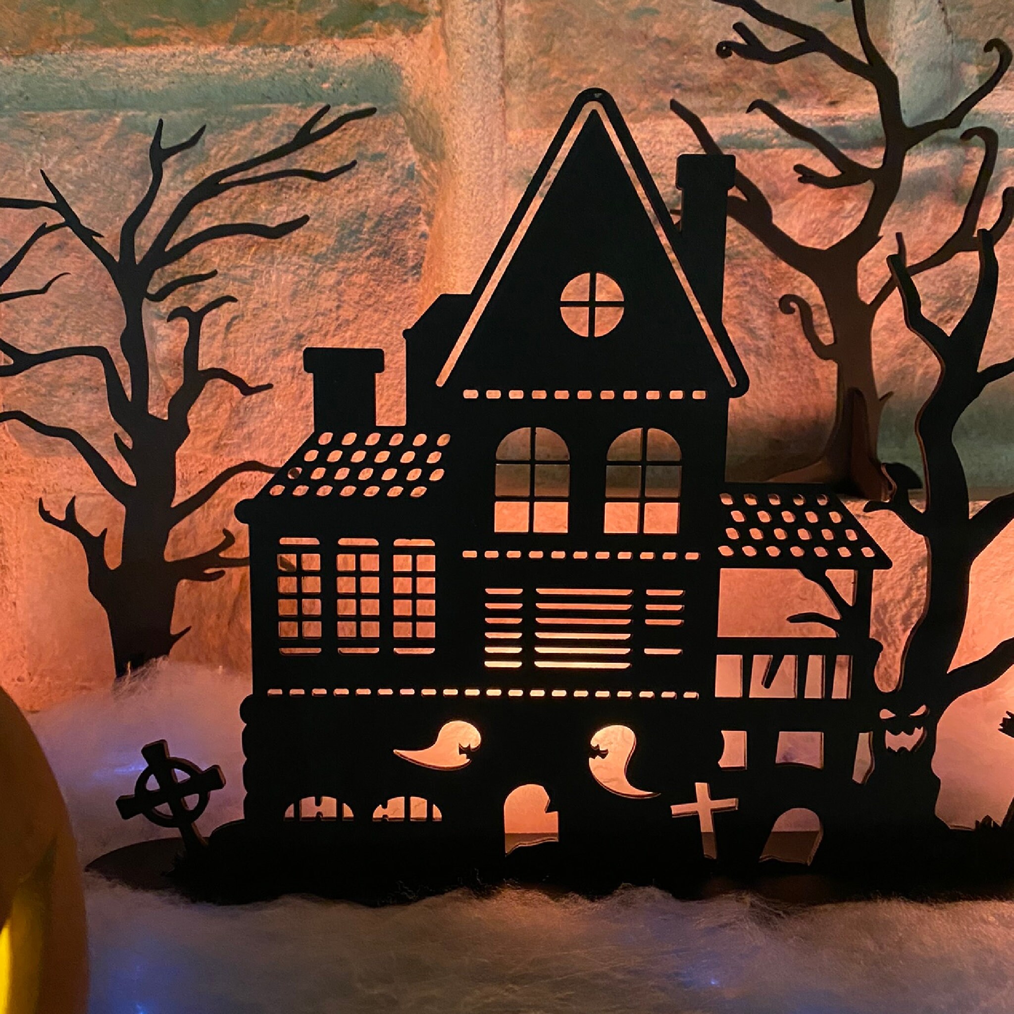 Black Birch Haunted House Decor: Spooky Halloween Village - Etsy