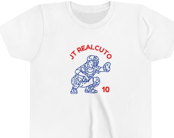 JT Realmuto Youth Short Sleeve Tee, Philadelphia Phillies, Kids Philadelphia Baseball Shirt, Youth Phillies Shirt, JT Realcuto Shirt