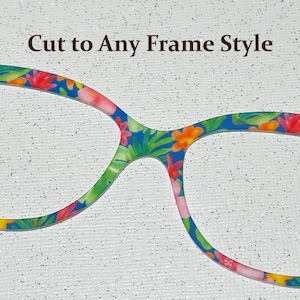 Hibiscus Monstera Eyewear Topper: Preppy Palm Beach Style